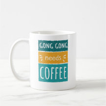 Gong Gong braucht Kaffee-Tasse