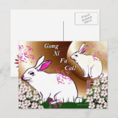 Gong Xi Fa Cai Postkarte (Vorne/Hinten)
