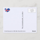 Gónhóll Monument and Hill, Höfn, Island Postkarte (Rückseite)