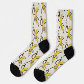 GONK - Affe geht Bananen-Socken Socken (Linkes Detail)