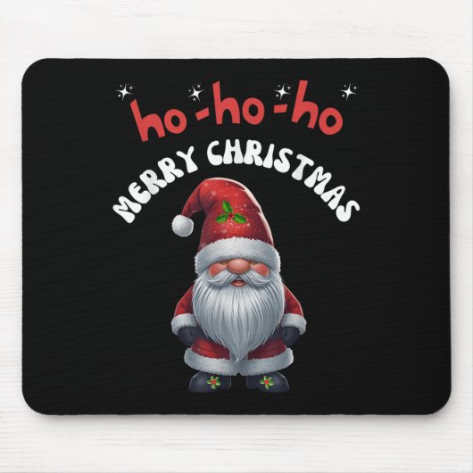 Gonk Gnome Merry Christmas Santa Cute Mousepad (Vorne)