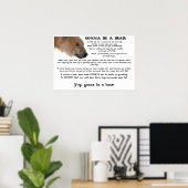 Gonna Be a Bear Poster (Heimbüro)