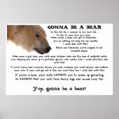 Gonna Be a Bear Poster (Vorne)