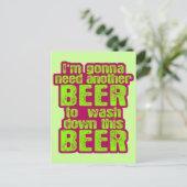 Gonna braucht noch ein Bier Postkarte (Stehend Vorderseite)