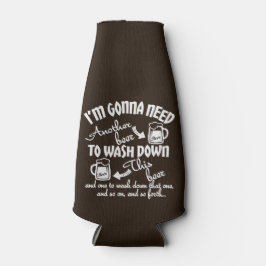 Gonna braucht noch eine Biertypografie Personalisi Flaschenkühler