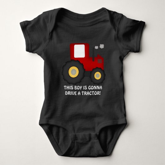 Gonna Drive ein Traktor Baby Bodysuit Baby Strampler (Vorderseite)