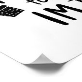 Gonna geht unter den Baum, um meine Familie zu eri Poster (Ecke)