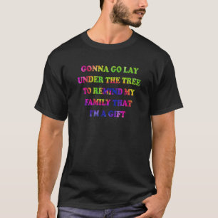 Gonna geht unter den Baum, um meine Familie zu eri T-Shirt