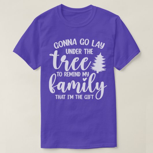 Gonna geht unter den Weihnachtsbaum TShirt (Design vorne)