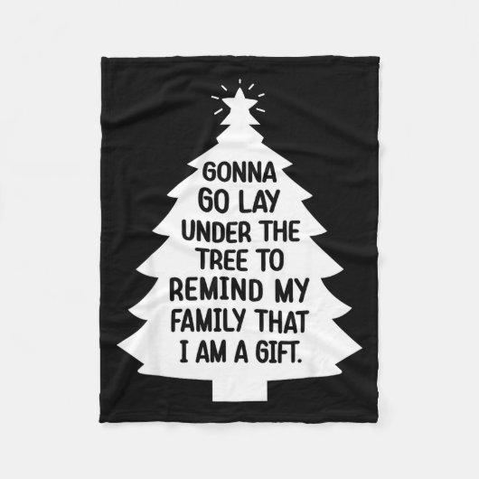 Gonna Go Lay Under The Tree To Remind My Family Th Fleecedecke (Vorderseite)