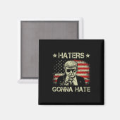 Gonna Hate Middle Finger Funny Trump 2024 Präsiden Magnet (Vorderseite/Rückseite)