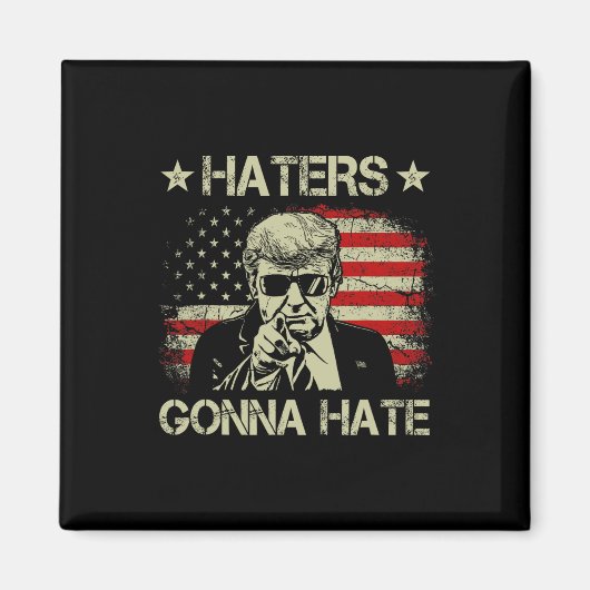 Gonna Hate Middle Finger Funny Trump 2024 Präsiden Magnet (Vorne)