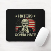 Gonna Hate Middle Finger Funny Trump 2024 Präsiden Mousepad (Mit Mouse)