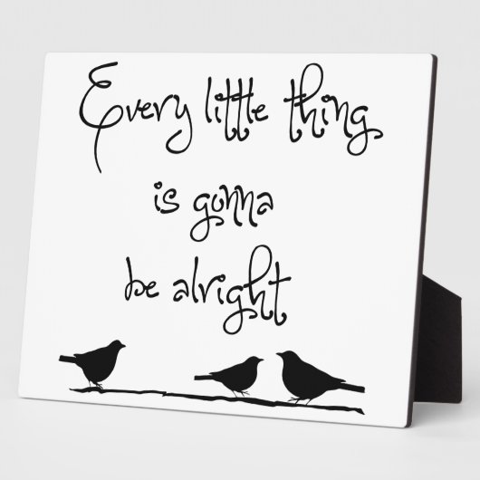 Gonna ist in Ordnung Fotoplatte (Seite)