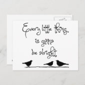 Gonna ist in Ordnung Postkarte (Vorne/Hinten)