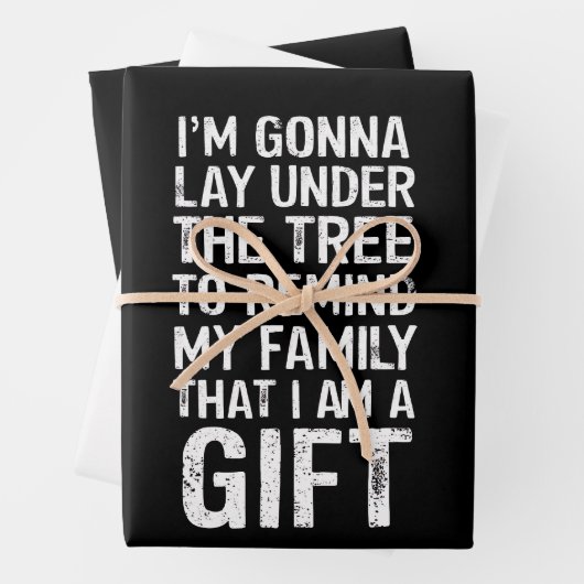 Gonna lay unter den Tree Xmas Familiengeschenken Geschenkpapier Set (Beispiel)