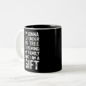 Gonna lay unter den Tree Xmas Familiengeschenken Zweifarbige Tasse (Vorderseite Links)