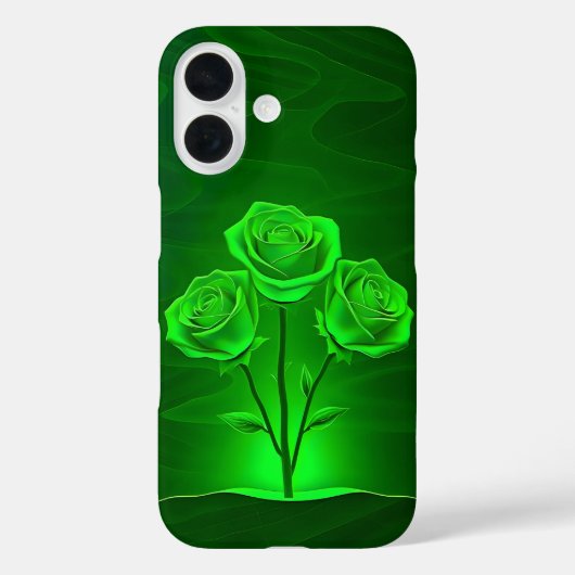 Gönnen grüne Rose Art Case-Mate iPhone Fall Case-Mate iPhone Hülle (Rückseite)