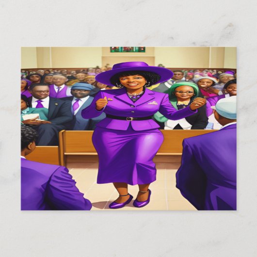 Gönnen Sie Gott die Christliche Schwarzkunst-Postk Postkarte (Vorderseite)