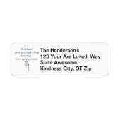 Gönnen Sie sich ein benutzerdefiniertes Adressetik (Vorne)