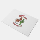 Gönnen Sie sich ein Jingle Pferd, das Sie aufnimmt Fußmatte (Schrägansicht)