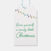 Gönnen Sie sich ein sandisches Weihnachtsfest Geschenkanhänger (Rückseite)