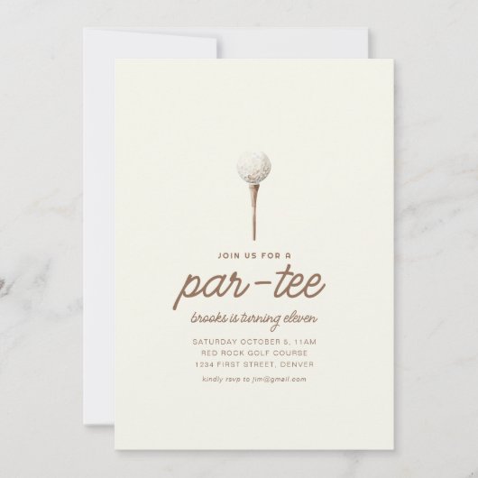 Gönnen Sie sich einen Besuch bei einer Party im Pa Einladung (Vorderseite)