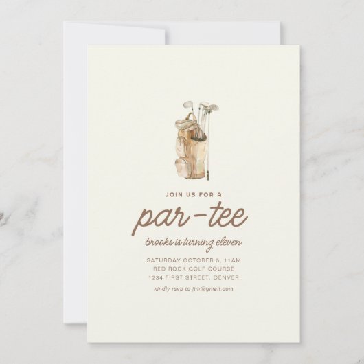 Gönnen Sie sich einen Besuch bei einer Party im Pa Einladung (Vorderseite)