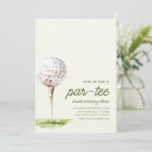 Gönnen Sie sich einen Besuch bei einer Party im Pa Einladung (Stehend Vorderseite)