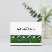 Gönnen Sie sich einen erholsamen Golfer Postkarte (Stehend Vorderseite)