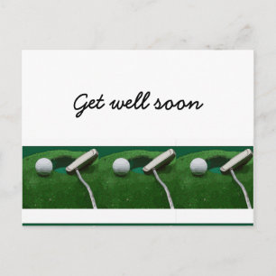 Gönnen Sie sich einen erholsamen Golfer Postkarte