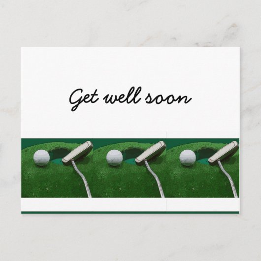 Gönnen Sie sich einen erholsamen Golfer Postkarte (Vorderseite)