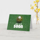 Gönnen Sie sich einen guten Rutsch mit zwei Golfba Karte (Gelbe Blume)