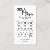 Gönnen Sie sich einen kostenfreien Drink Minimal m Treuekarte (Vorderseite)