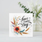 Gönnen Sie sich einen schönen Blumentag (Stehend Vorderseite)