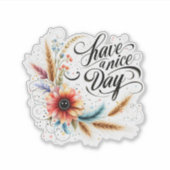 Gönnen Sie sich einen schönen Blumentag Aufkleber (Vorderseite)