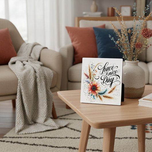 Gönnen Sie sich einen schönen Blumentag Fotoplatte