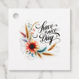 Gönnen Sie sich einen schönen Blumentag Geschenkanhänger