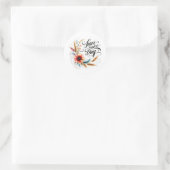 Gönnen Sie sich einen schönen Blumentag Runder Aufkleber (Tasche)