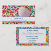 Gönnen Sie sich leckere Süßigkeiten! Visitenkarte (Vorne/Hinten)