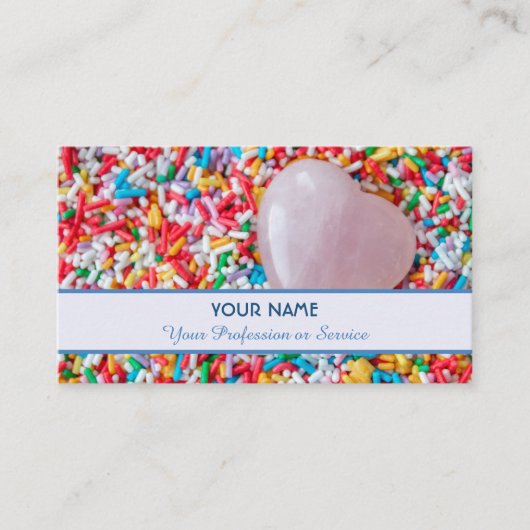 Gönnen Sie sich leckere Süßigkeiten! Visitenkarte (Vorderseite)