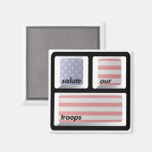 Gönnen Sie sich unseren Troops-Magneten! Magnet (Vorderseite/Rückseite)
