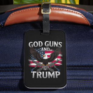 Gonnenfeuer und Trump rütteln die amerikanische Fl Gepäckanhänger
