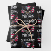 Gonnenfeuer und Trump rütteln die amerikanische Fl Geschenkpapier Set (Beispiel)