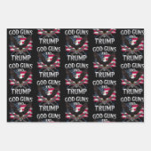 Gonnenfeuer und Trump rütteln die amerikanische Fl Geschenkpapier Set (Vorderseite)