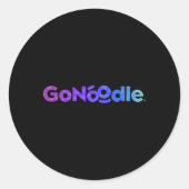 Gonoodle Runder Aufkleber (Vorderseite)