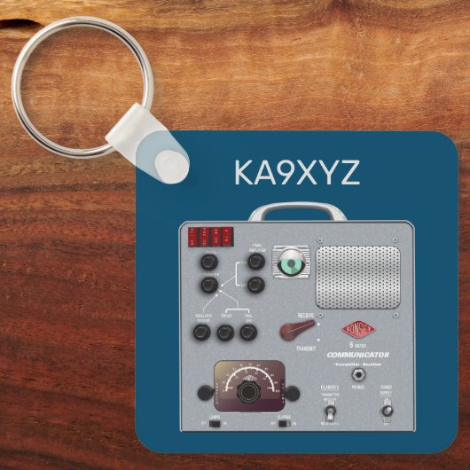 Gonset Communicator Transceiver Ham Radio Schlüsselanhänger (Vorderseite)