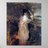 Gonzalès - Frau auf der Klippe Poster (Vorne)