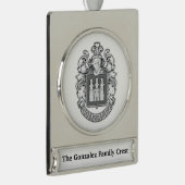 Gonzalez Family Crest  Banner-Ornament Silber (Rechts)