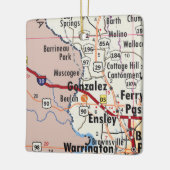 Gonzalez Florida Karte Keramikornament (Links)
